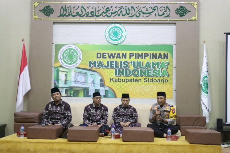 Bertemu MUI, Kapolresta Sidoarjo Ajak Cooling System Mendekati Pemilu 2024